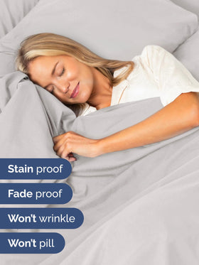 CGK Unlimited extra deep pocket design helps keep sheets in place on tall mattresses.
