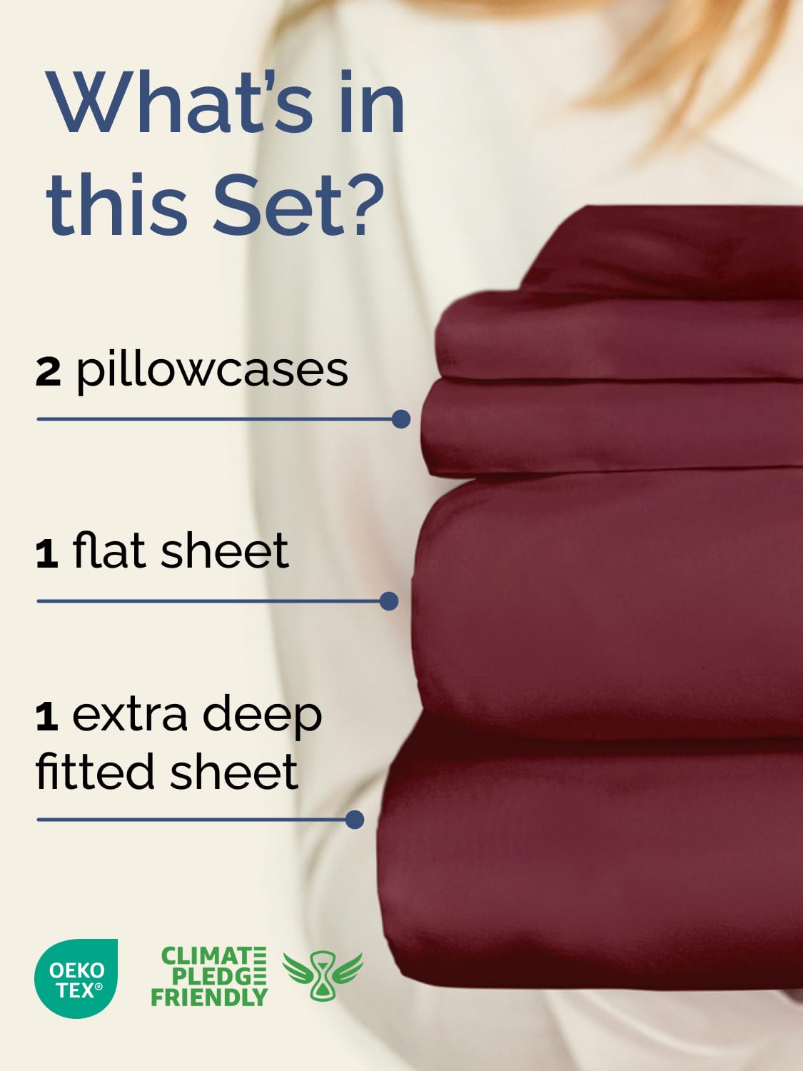 CGK Unlimited extra-deep queen fitted sheet demonstrates secure fit on thick mattresses.
