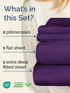 CGK Unlimited deep-pocket design fits 21-inch beds for a snug look.