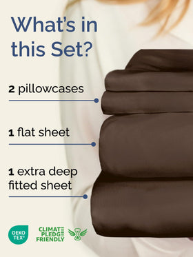 CGK Unlimited extra deep queen fitted sheet on deep mattress for secure corners