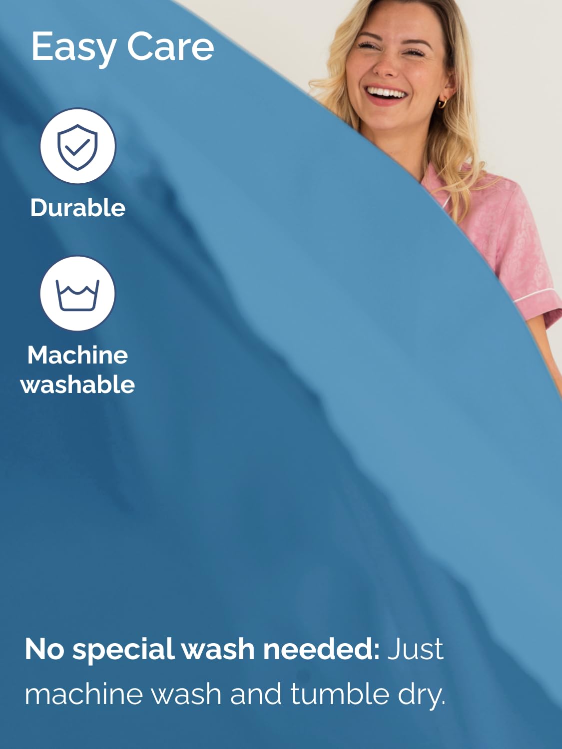 CGK Unlimited wrinkle-resistant fabric stays tidy with minimal care