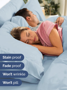 CGK Unlimited extra deep queen topper compatibility diagram highlighting fit with memory foam toppers.