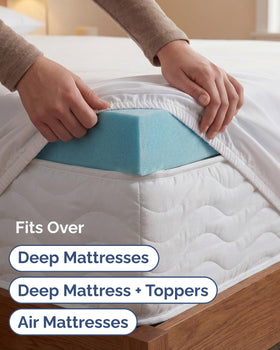 CGK Unlimited adjustable-bed fit adapts as you change positions for a neater look.