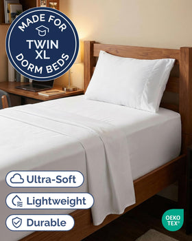 CGK Unlimited extra-deep twin-xl fitted sheet with 21-inch pockets grips thick mattresses firmly.