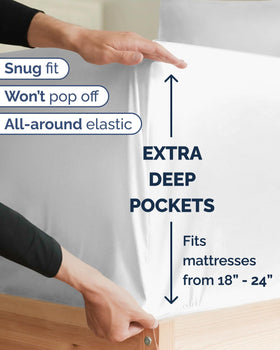 CGK Unlimited pillowcase pair adds a soft, hotel-luxe finish to thick bed setups.