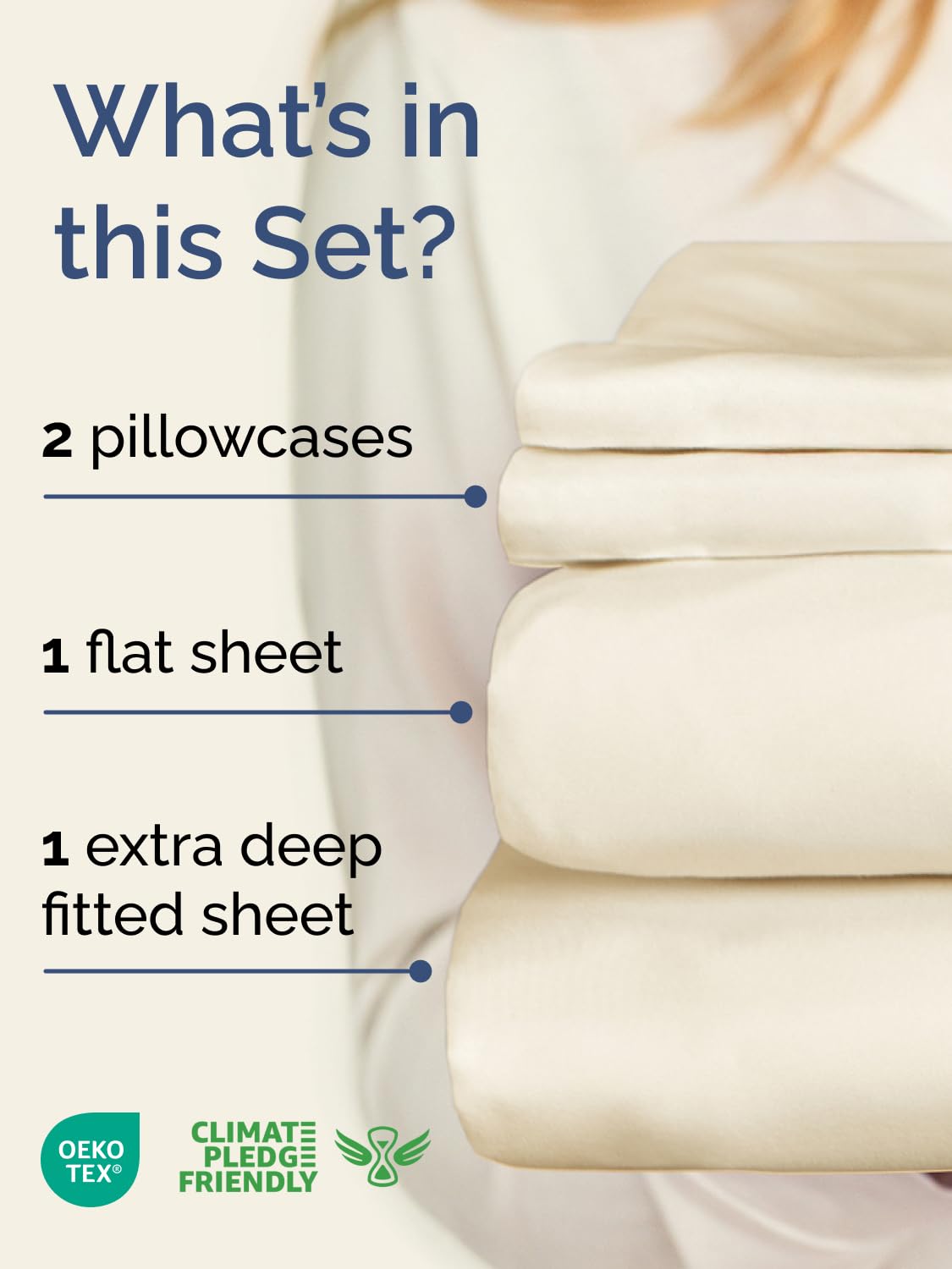 CGK Unlimited fitted sheet demonstrates 18-24 inch depth for toppers