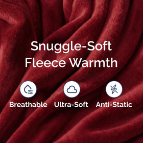 CGK Unlimited flannel fleece blanket lightweight design ready for all-season use