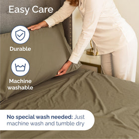 CGK Unlimited flat sheet and two pillowcases included.
