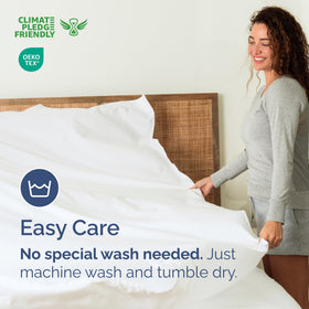 CGK Unlimited flat sheet easy-care design with wrinkle-free performance.