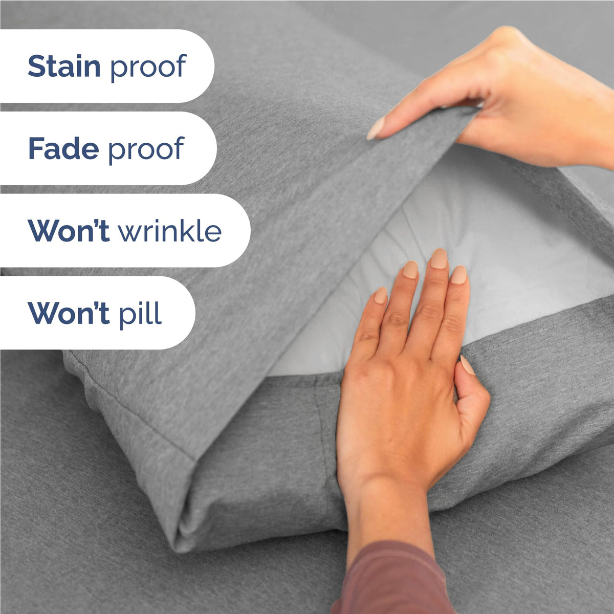 CGK Unlimited sheet set in a tranquil bedroom demonstrates versatile home use