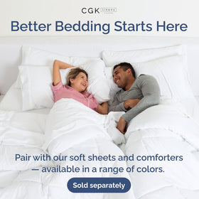 CGK Unlimited king size bed skirt adds hotel-quality style to bedrooms.