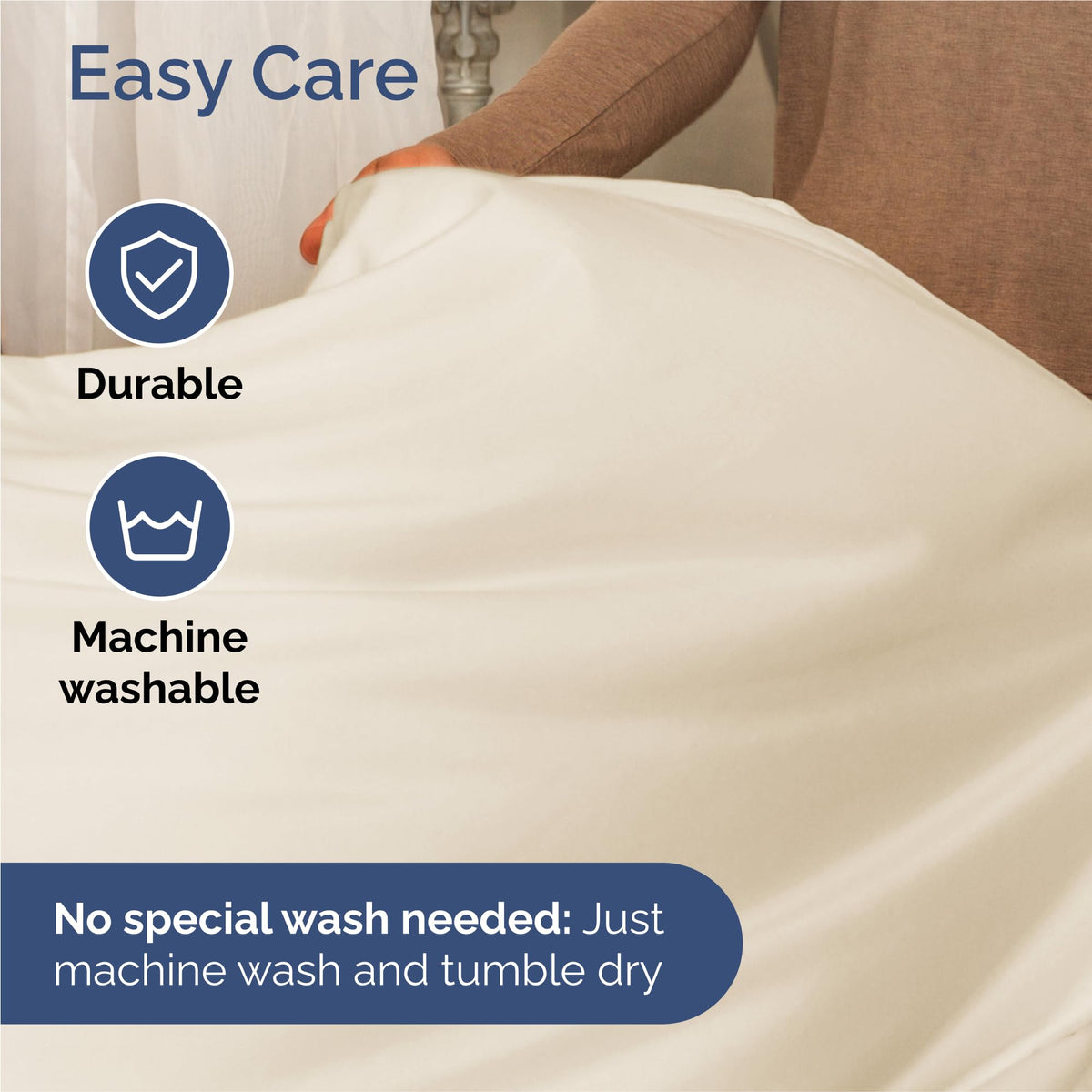 CGK Unlimited wrinkle-free appearance for effortless bed styling
