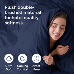 Two CGK Unlimited pillow shams with king duvet cover for coordinated styling.