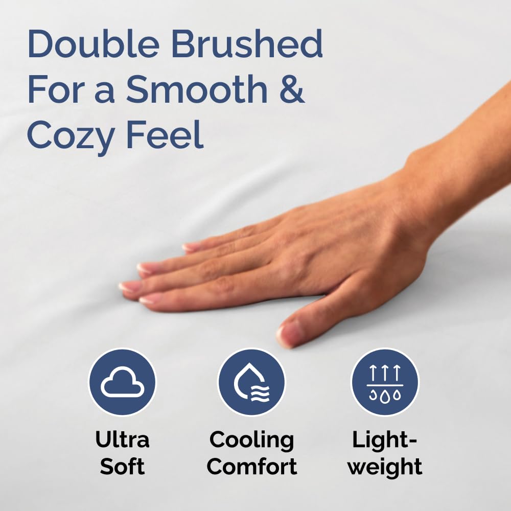 CGK Unlimited king fitted sheet with breathable, cooling weave for hot sleepers.