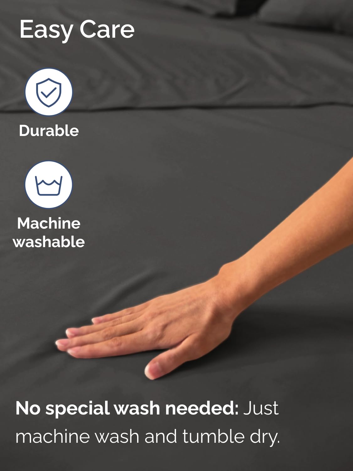 Charcoal color adds luxury and fade-resistant performance.