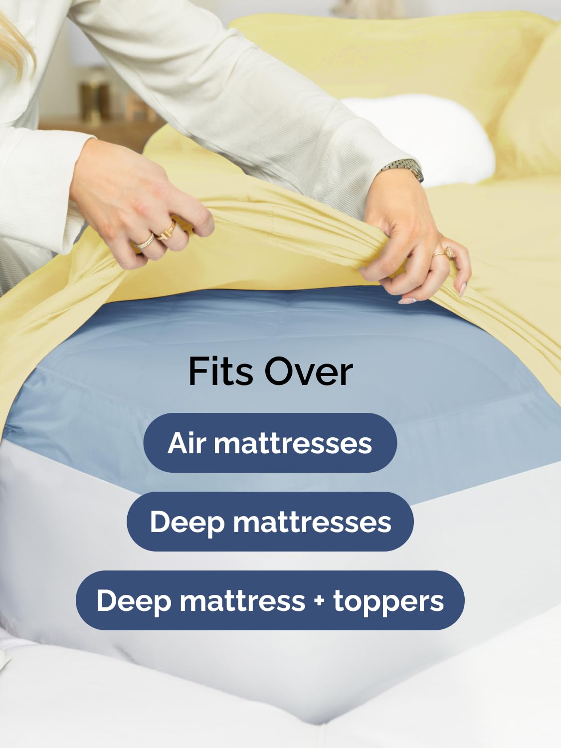 CGK Unlimited king flat sheet sized 111 by 102 inches for generous coverage.