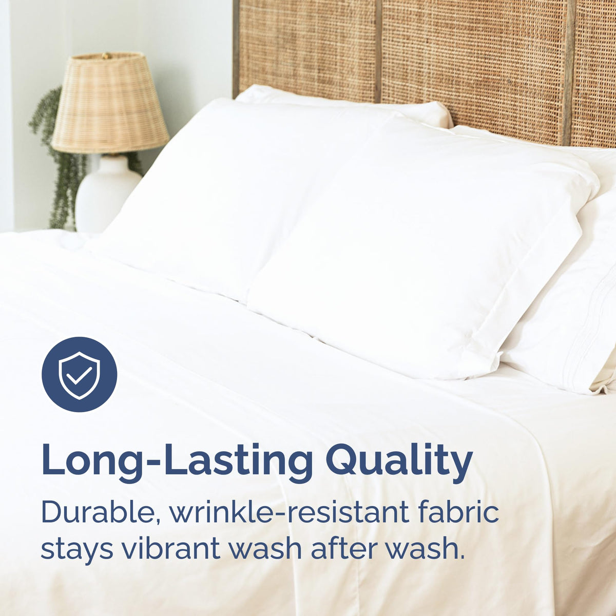 CGK Unlimited king flat sheet easy-care stain-resistant for busy homes