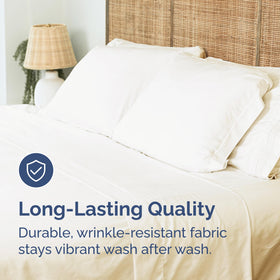 CGK Unlimited king flat sheet neatly folded for storage
