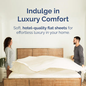 CGK Unlimited king flat sheet used for layered bedding on bed