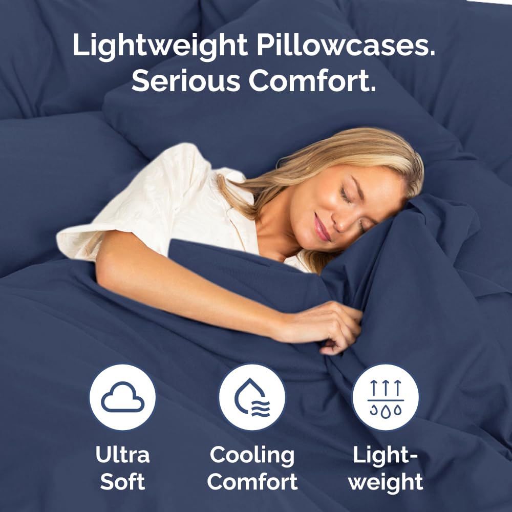 Hotel-quality fabric feel on CGK Unlimited king pillow cases.