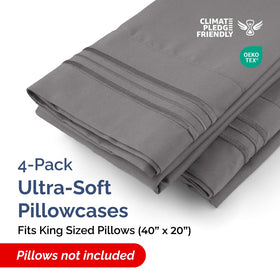 CGK Unlimited king pillow case set: hotel-quality fabric resists wear