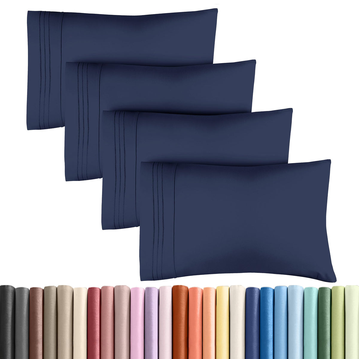CGK Unlimited king pillow cases in ultra-soft microfiber for lasting comfort.