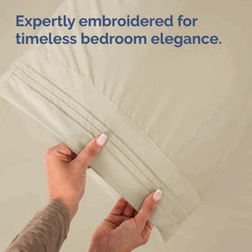 CGK Unlimited shrinkage-resistant king pillow case maintains size after wash.