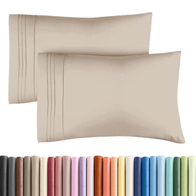 CGK Unlimited king pillow case in ultra-soft double-brushed microfiber for hotel-quality comfort.