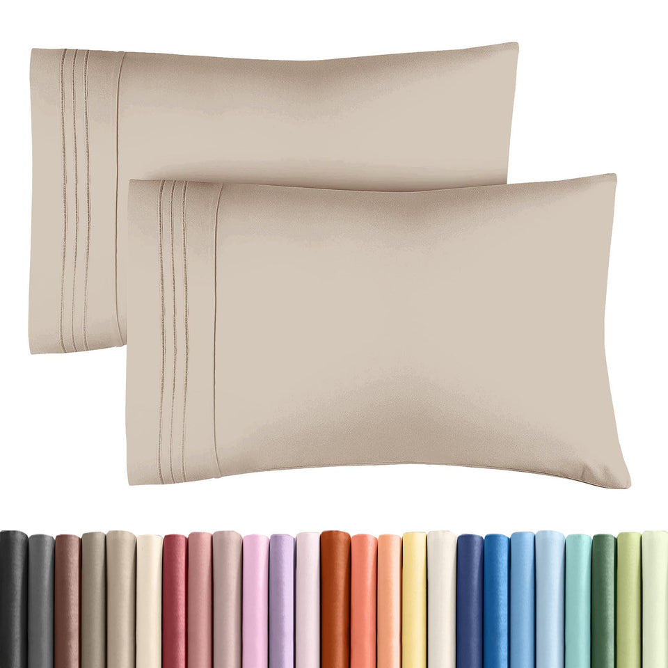 CGK Unlimited king pillow case in ultra-soft double-brushed microfiber for hotel-quality comfort.