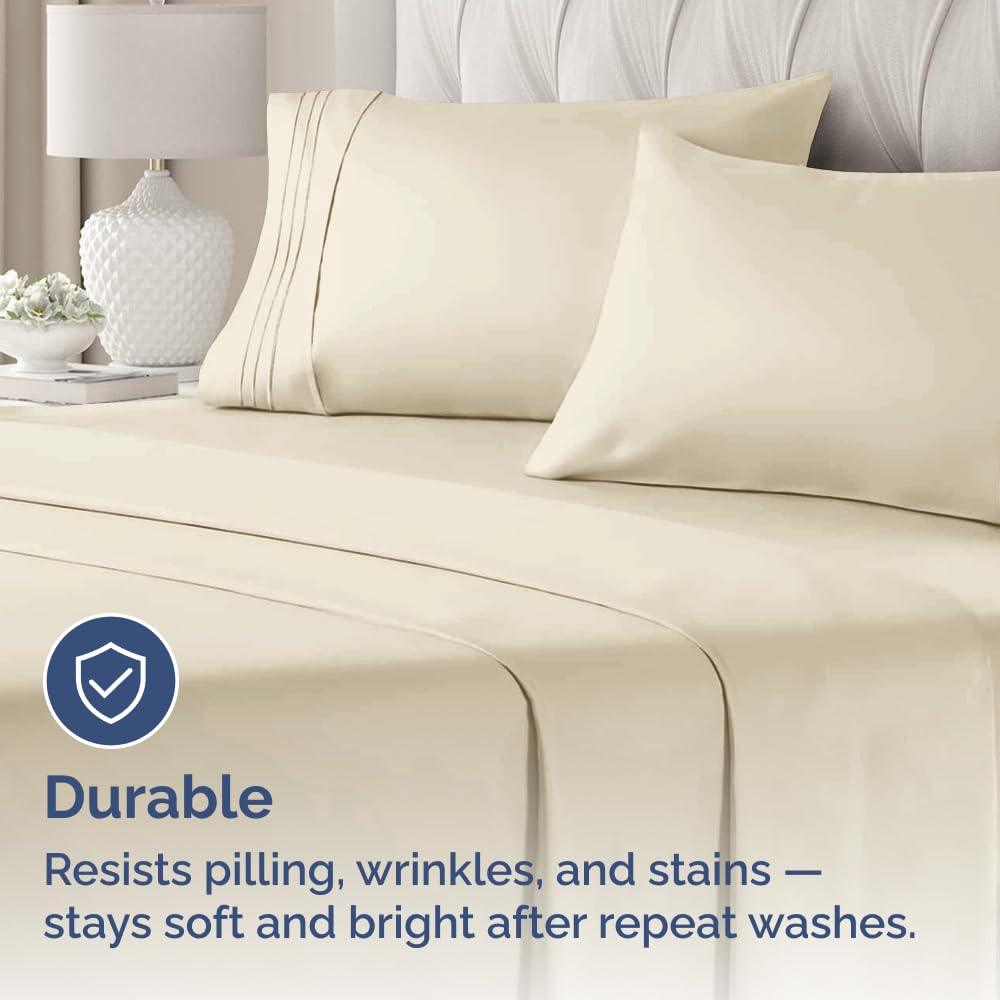 CGK Unlimited king pillow case with wrinkle-free finish for neat bedding.