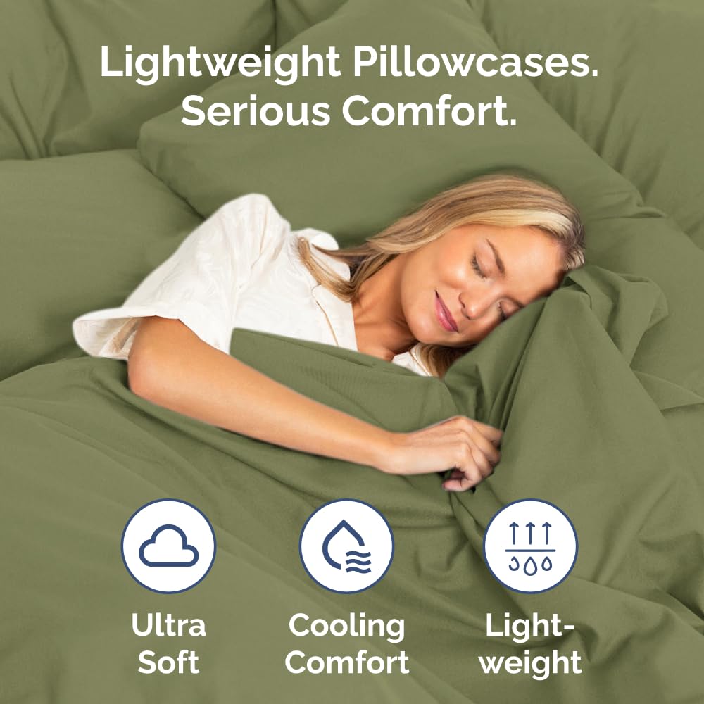 CGK Unlimited king pillow cases use breathable microfiber to balance temperature for comfort.
