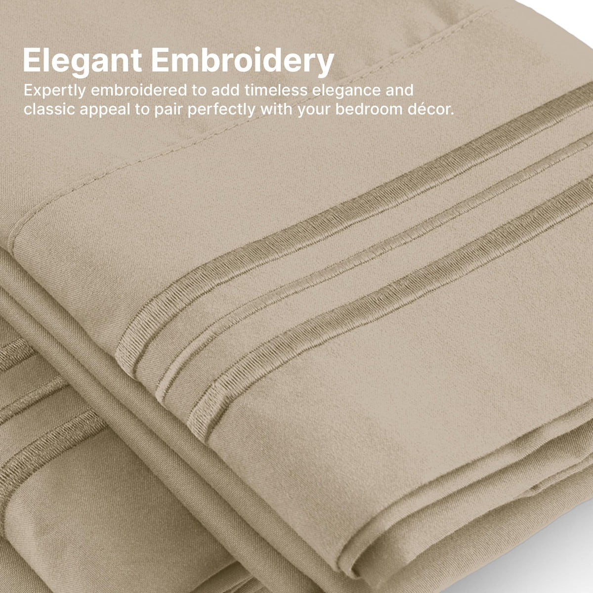 CGK Unlimited king pillow cases with durable seams.