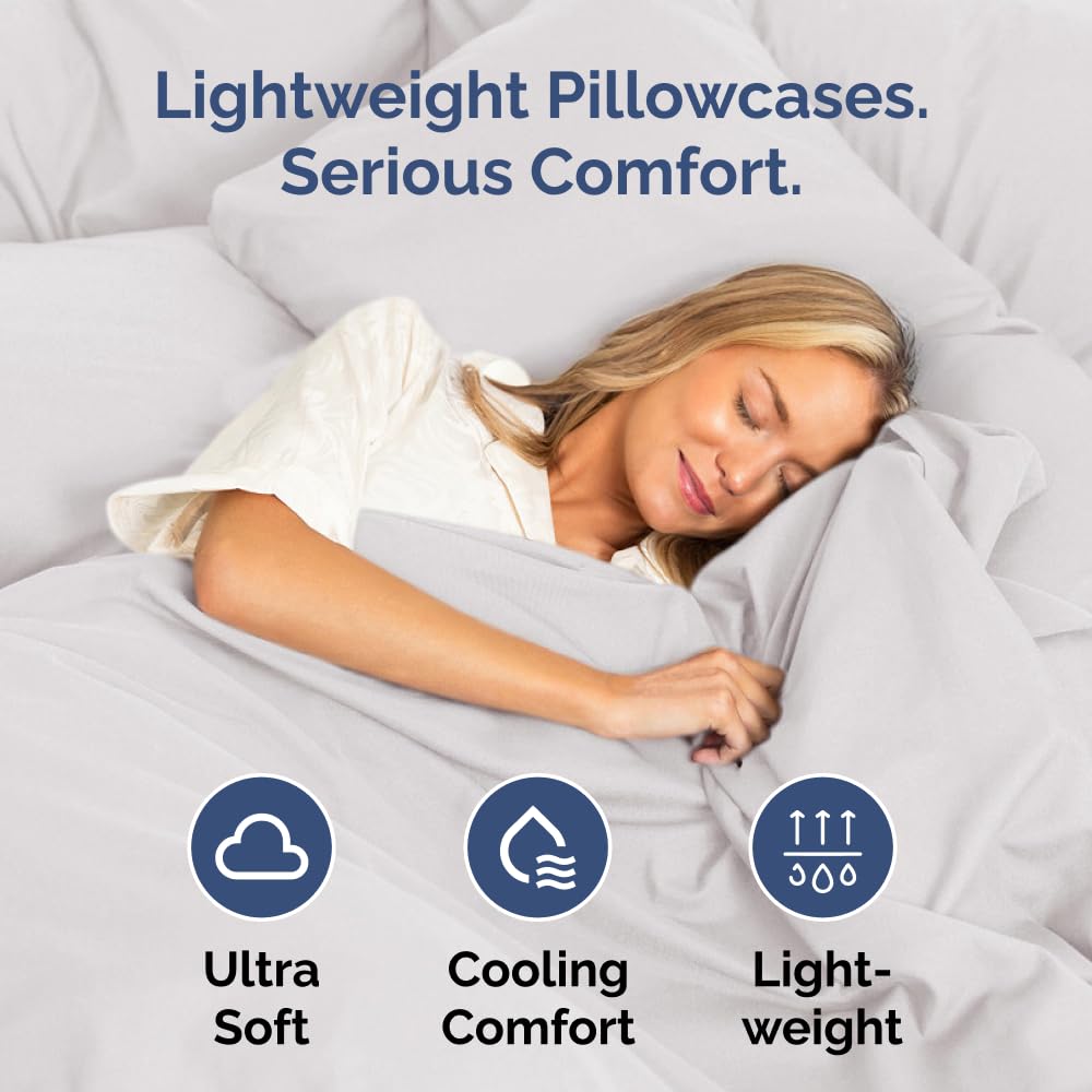 CGK Unlimited King pillow case with durable seams for lasting fit on 20x40 pillows.