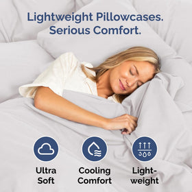 CGK Unlimited King pillow case with durable seams for lasting fit on 20x40 pillows.