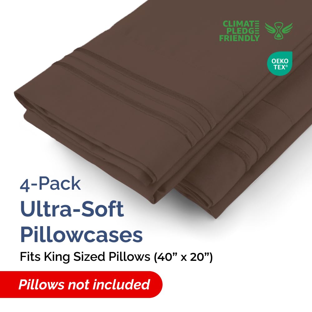 CGK Unlimited king pillow cases feature hotel-quality fabric and durable seams
