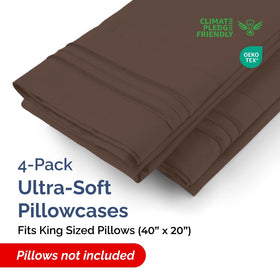 CGK Unlimited king pillow cases feature hotel-quality fabric and durable seams