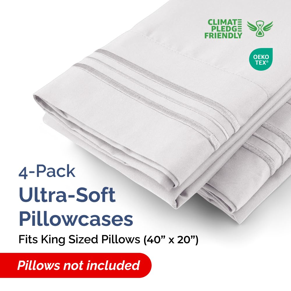 CGK Unlimited King pillow case showcases hotel-quality durability and reinforced seams.