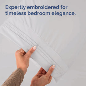 CGK Unlimited King pillow case machine washable for easy care and maintenance.