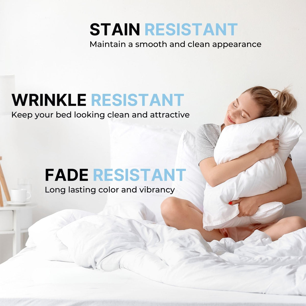 CGK Unlimited pillow cases resist shrinkage and fading.