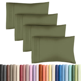 CGK Unlimited king pillow cases in sage green offer ultra-soft microfiber for cozy nights.