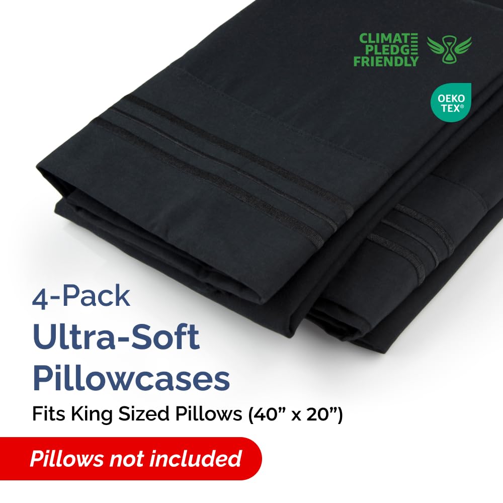 CGK Unlimited king pillow case texture with double-brushed microfiber for ultra-soft touch