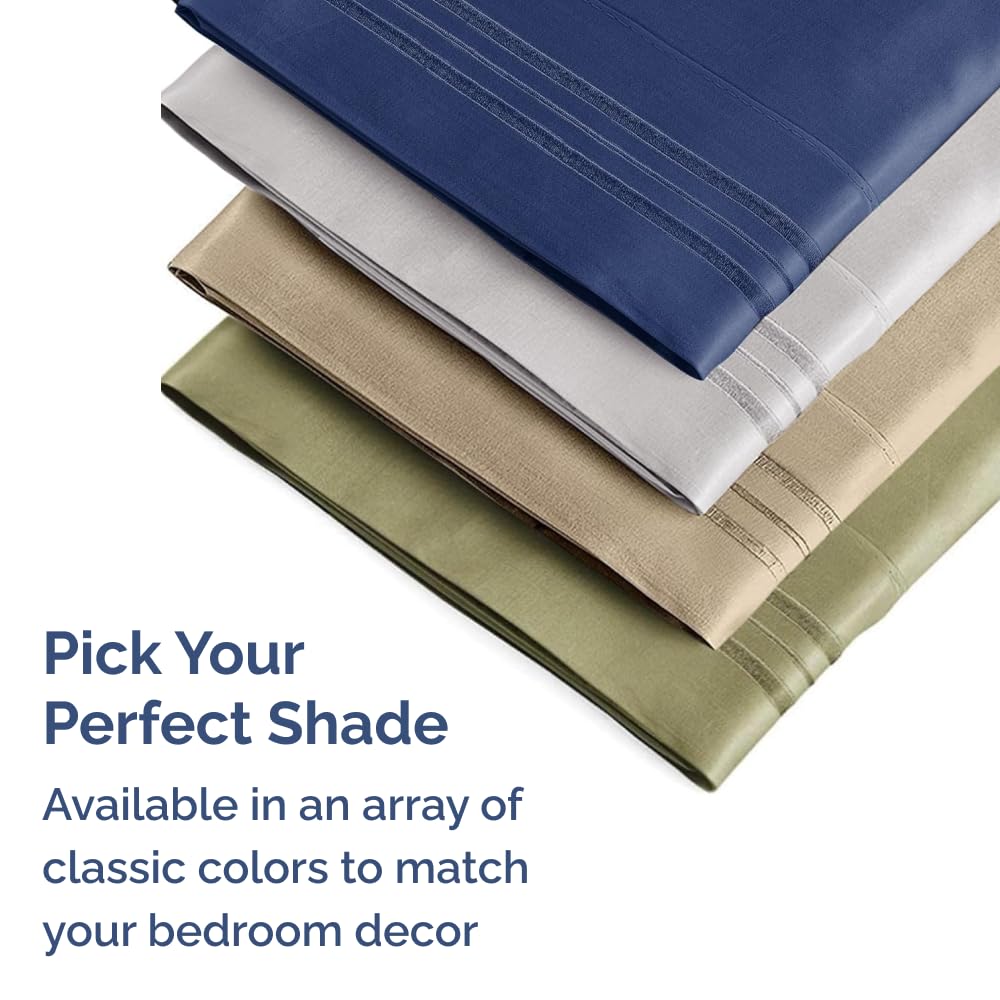 CGK Unlimited king pillow cases white set for a clean, versatile bedroom backdrop.