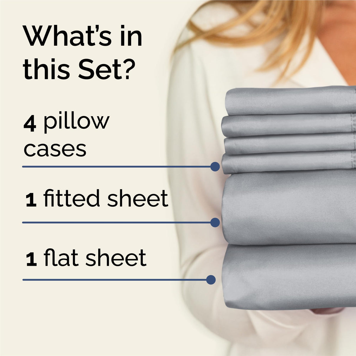 CGK Unlimited King fitted sheet provides deep-pocket fit for tall mattresses.