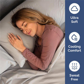 CGK Unlimited king-size sheet set deep pockets ensure secure fit over thick mattresses