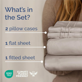 CGK Unlimited king-size sheet set fitted view emphasizes deep pockets for secure fit
