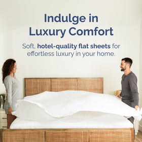CGK Unlimited king-size flat sheet close-up weave shows soft, durable fabric.
