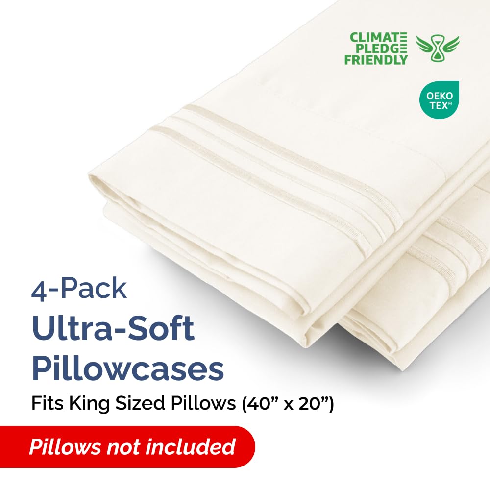 Durable seams on CGK Unlimited king pillow cases ensure lasting quality.