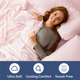 CGK Unlimited Lavender Pink sheet set flat sheet dimensions show generous size