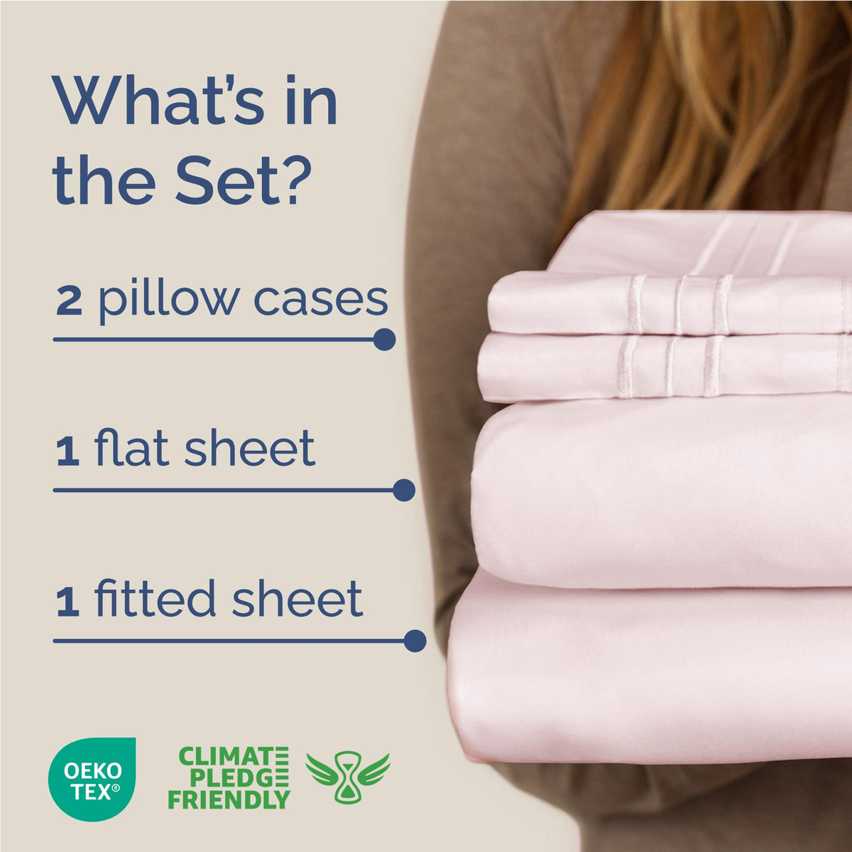 CGK Unlimited Lavender Pink sheet set on bed for calming look