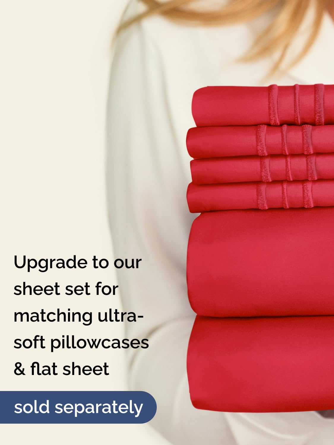 Silky-soft CGK Unlimited red queen sheet ready for a restful night